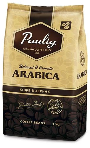 Лот: 5199953. Фото: 1. Кофе зерновой Paulig Arabica 100... Чай, кофе, какао