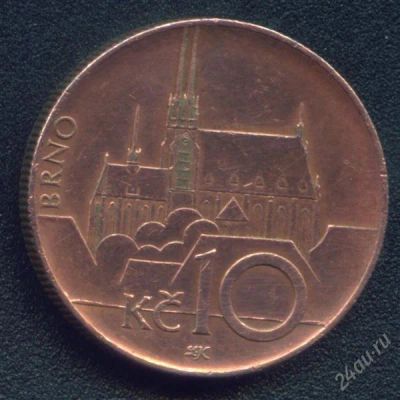 Лот: 225257. Фото: 1. чехия 10 крон 2008. Европа