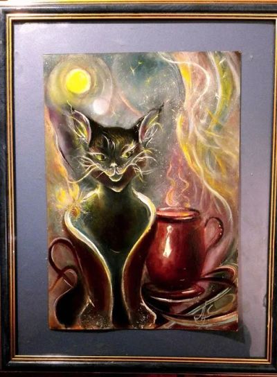 Лот: 6910480. Фото: 1. "Кошка". Картины, рисунки