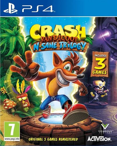 Лот: 15001236. Фото: 1. Crash Bandicoot Trilogy PS4. Игры для консолей