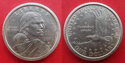 Лот: 25583373. Фото: 1. (№5125-Э256/1/LM) Сакагавея -... Америка