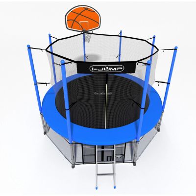 Лот: 15769781. Фото: 1. Батут i-Jump Basket 14ft blue. Детские спортивные комплексы, батуты