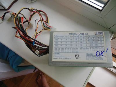 Лот: 6055321. Фото: 1. Блок питания 300w 20pin. Корпуса, блоки питания