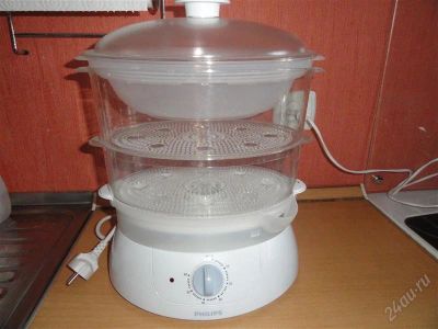 Лот: 2324271. Фото: 1. Пароварка Philips HD9110 в отличном... Кухонная