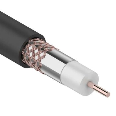 Лот: 24486052. Фото: 1. Кабель Rexant коаксиальный, RG-6U... Провода, кабели