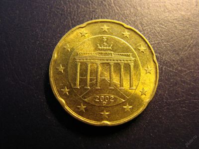 Лот: 3340922. Фото: 1. 20 евроцентов 2002, Германия... Европа