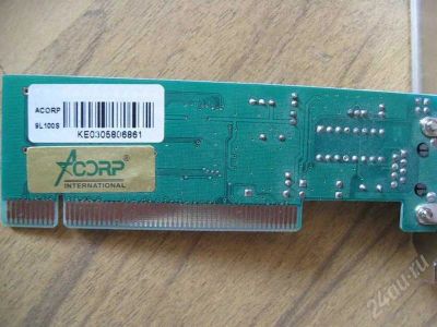 Лот: 363859. Фото: 1. Сетевой адаптер Ethernet 100Мбит... Сетевые карты