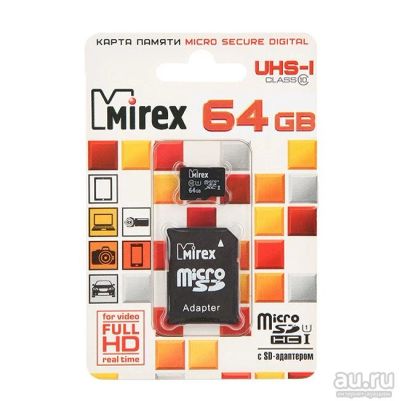 Лот: 12097113. Фото: 1. Карта памяти MicroSD 64GB Mirex... Карты памяти