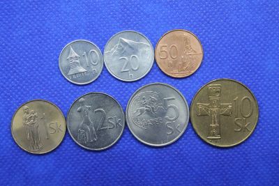 Лот: 19296731. Фото: 1. Словакия Набор 7 монет. Европа