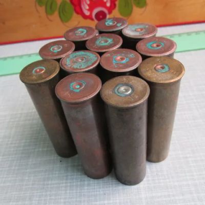 Лот: 24337393. Фото: 1. Гильза ружейная 12 калибр металл... Другое (охота)