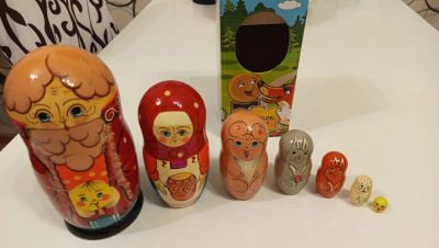 Лот: 25621381. Фото: 1. Матрешка деревянная сказка "Колобок... Развивающие