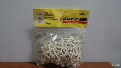 Лот: 9539951. Фото: 1. Крестики для кафеля Stayer 3 мм... Кафель, гранит, интерьерный камень