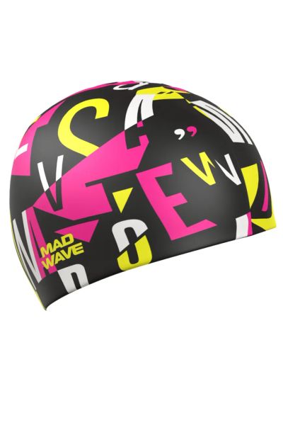 Лот: 25072161. Фото: 1. Силиконовая шапочка Mad Wave Letters... Плавание
