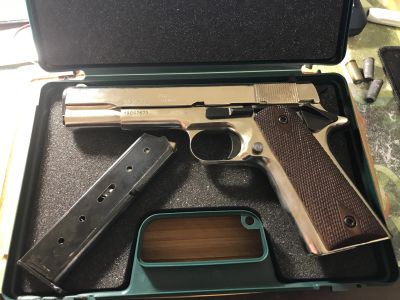 Лот: 16133985. Фото: 1. ММГ, охолощенный пистолет Colt... Сигнальное и охолощенное (СХП) оружие