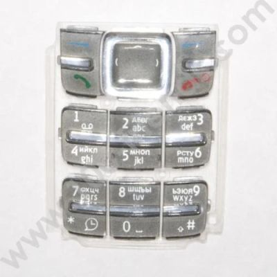 Лот: 3304776. Фото: 1. Кнопки Nokia 1600 (серый). Корпуса, клавиатуры, кнопки
