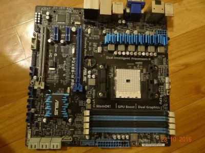 Лот: 8425691. Фото: 1. ASUS F2A85-M PRO FM2 AMD A85X... Материнские платы