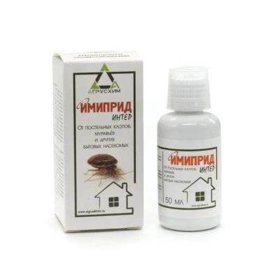 Лот: 25610224. Фото: 1. Инсектицид Имиприд Интер, от клопов... Средства от насекомых и грызунов