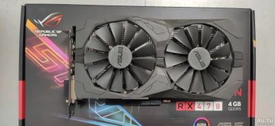 Лот: 16617758. Фото: 1. Radeon RX 470 (ASUS STRIX RX470... Видеокарты