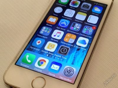 Лот: 6520420. Фото: 1. iphone 5s))) 16 gb))) Золотистый... Смартфоны