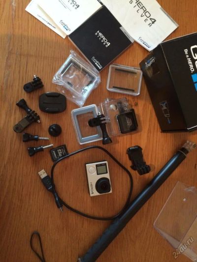 Лот: 5654059. Фото: 1. Экшен камера GoPro HERO4 Silver... Видеокамеры