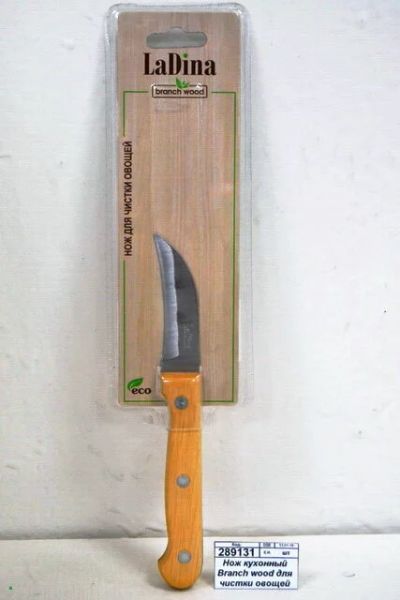 Лот: 16677943. Фото: 1. Нож кухонный Branch wood 30101-3... Столовые приборы, ножи