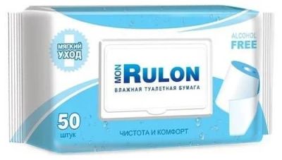 Лот: 12971196. Фото: 1. Бумага туалетная влажные Mon Rulon... Средства личной гигиены 