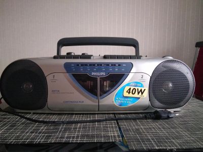 Лот: 11367268. Фото: 1. Кассетный магнитофон Philips. Кассетные деки, магнитофоны