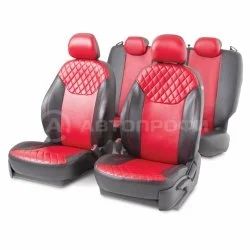 Лот: 14588624. Фото: 1. DIN-1505GF BK/RD Авточехлы из... Чехлы, коврики, оплетки руля