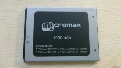 Лот: 8814797. Фото: 1. Аккумуляторная батарея для Micromax... Аккумуляторы