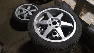 Лот: 11961393. Фото: 1. Колеса 17 Tecnocast Corsia + Bridgestone. Шины на дисках