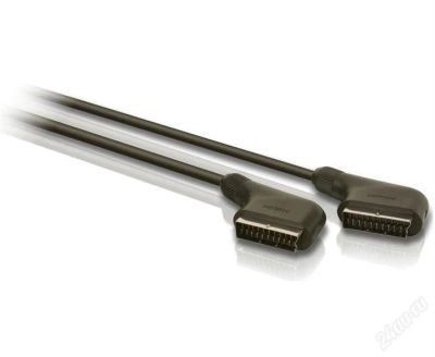 Лот: 2868523. Фото: 1. Кабель scart-scart Philips длина... Шнуры, кабели, разъёмы
