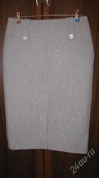 Лот: 1392861. Фото: 1. Юбка серая 44 размера. Классная... Юбки