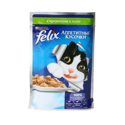 Лот: 10398996. Фото: 1. Корм Felix Аппетитные Кусочки... Корма