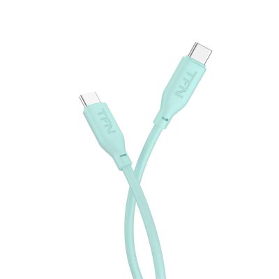 Лот: 24548983. Фото: 1. Кабель TFN 2хUSB Type-C Silicone... Дата-кабели, переходники