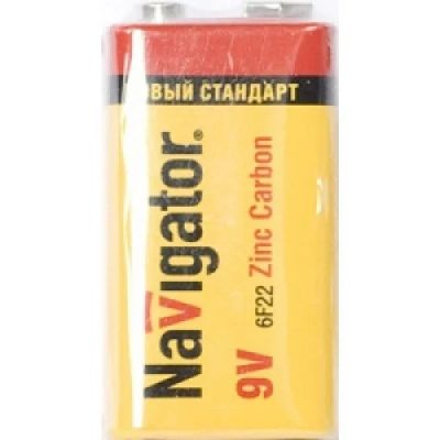 Лот: 15011717. Фото: 1. Батарейка Navigator 94762 6F22... Батарейки, аккумуляторы, элементы питания