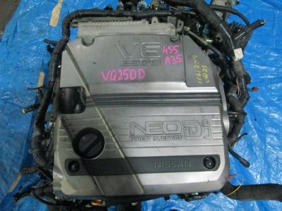 Лот: 3402535. Фото: 1. Двигатель Nissan Cefiro VQ25DD... Двигатель и элементы двигателя