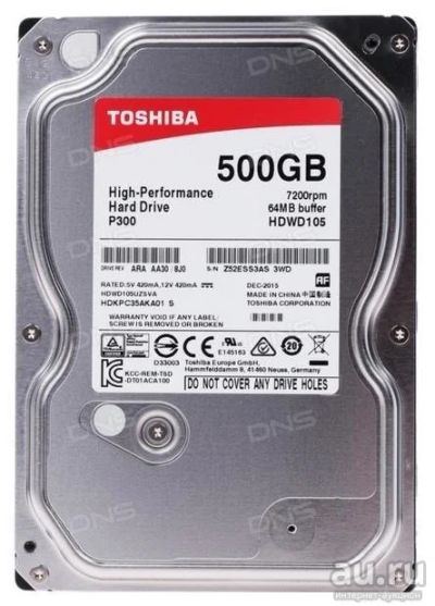 Лот: 10507958. Фото: 1. Продам жесткий диск HDD SATA 500Gb... Жёсткие диски (HDD)