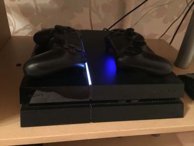 Лот: 7097521. Фото: 1. Sony playstation 4 500gb +9 игр... Игровые приставки, консоли