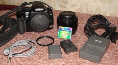 Лот: 1940284. Фото: 1. Canon 400D + 50 1.8. Цифровые зеркальные