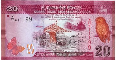 Лот: 2792982. Фото: 1. шри-ланка 20 рупий 2010 unc (пресс... Азия
