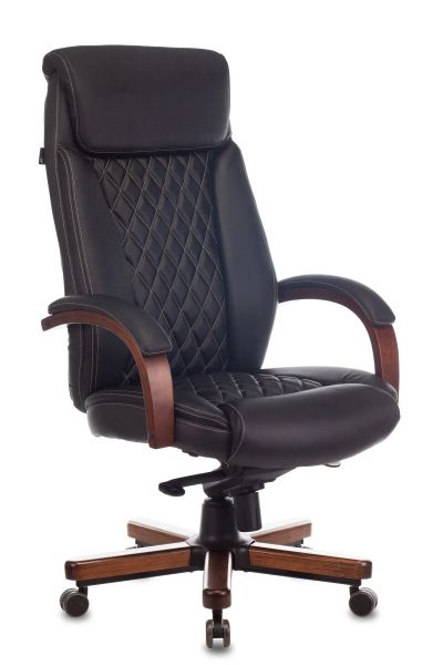 Лот: 21254390. Фото: 1. Кресло руководителя Бюрократ T-9924WALNUT... Стулья и кресла офисные