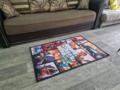 Лот: 25778108. Фото: 1. Ковер на пол Gta 5, 80х120см. Игровые приставки, консоли