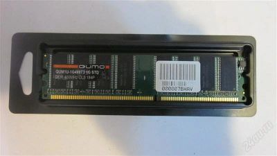 Лот: 2138229. Фото: 1. Модуль памяти 1024Mb Qumo DDR... Оперативная память