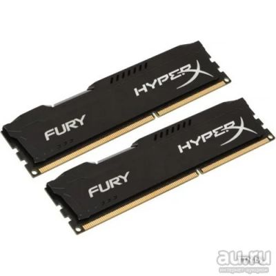 Лот: 9258147. Фото: 1. Kingston hyperx fury ddr3 1600mhz. Оперативная память