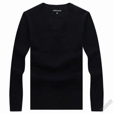 Лот: 5967472. Фото: 1. Свитер Armani черная р-р 48. Свитеры, толстовки, худи