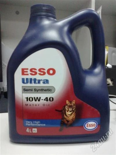 Лот: 5166498. Фото: 1. ESSO,10w-40,п/синтетика, 4 л. Масла, жидкости