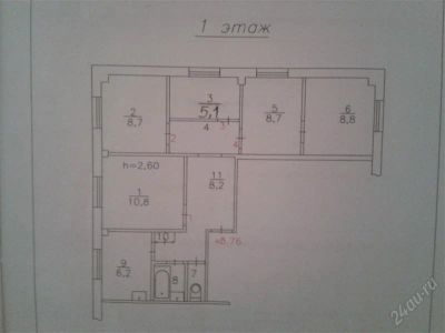 Лот: 2450570. Фото: 1. комната, секционка - собственник. Квартиры, студии