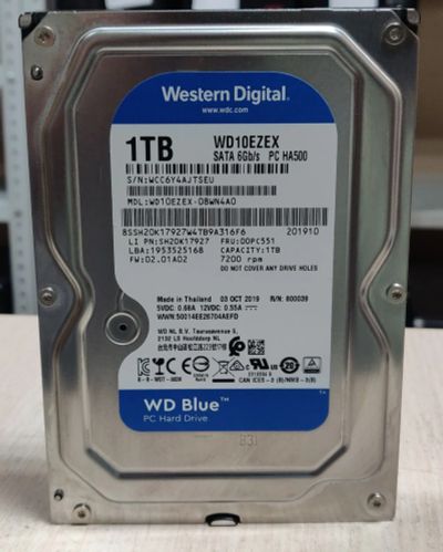 Лот: 20657988. Фото: 1. HDD Жесткий диск 1000 Gb/WD/3... Жёсткие диски (HDD)