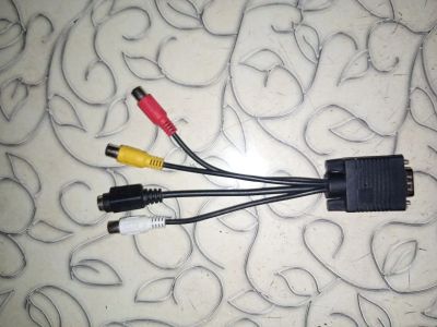 Лот: 23599616. Фото: 1. Переходник VGA для TV S-Video... Шлейфы, кабели, переходники