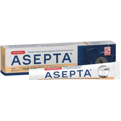 Лот: 23720392. Фото: 1. Asepta гель для десен с прополисом... Лекарства